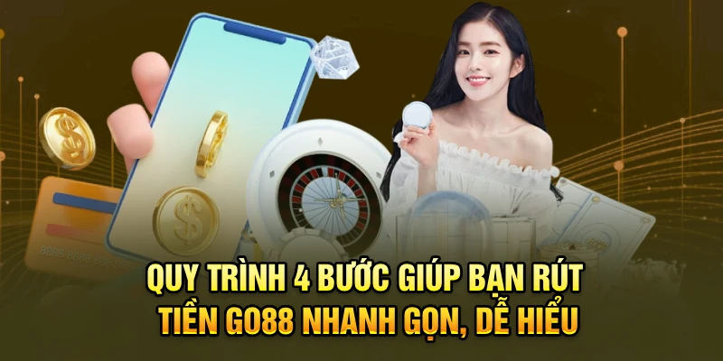 Quy trình 4 bước giúp bạn rút tiền Go88 nhanh gọn, dễ hiểu